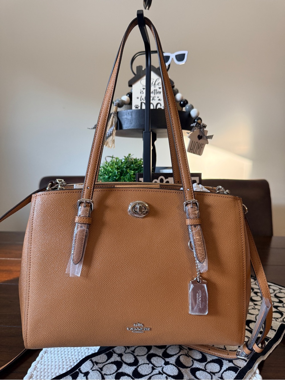 Coach Saddle Brown Leather Shoulder Bag